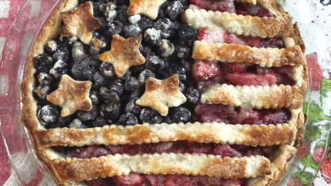 Baked American Flag Pie