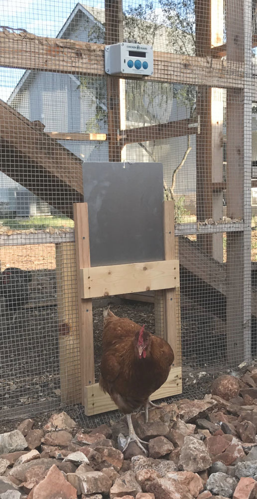 Chicken coop automatic door opener and closer timer device