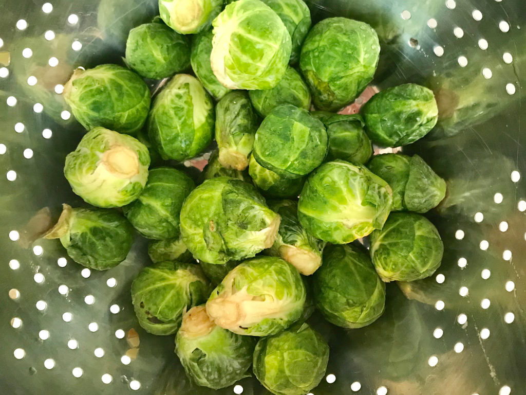 Fresh Brussels Sprouts Rinsed