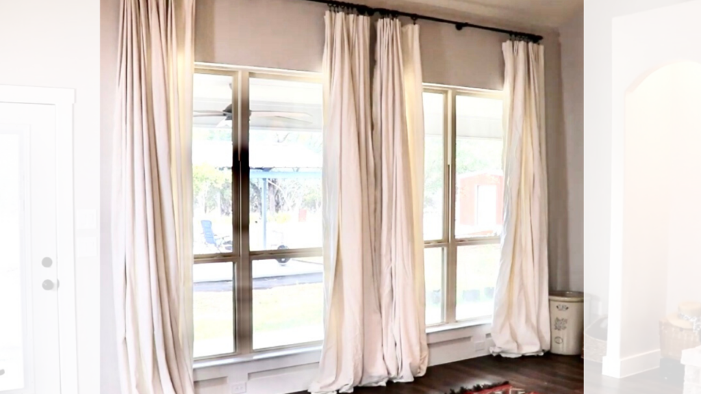 Drop Cloth Curtains for big windows