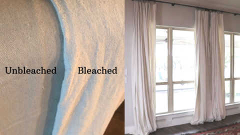 Drop Cloth Curtains for BIG Windows • THE BLUEBONNET HOMESTEAD