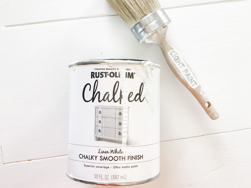 White Chalk Paint and Brush