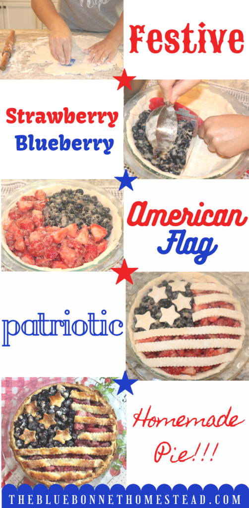 American Flag Pie pin