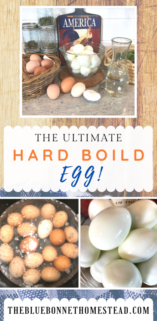 Hard boiled egg method