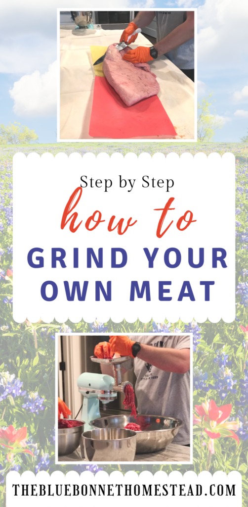 How to grind your own meat step by step pin