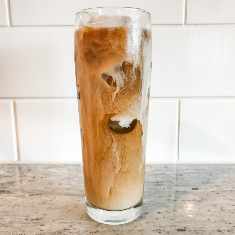 tall glass iced coffee